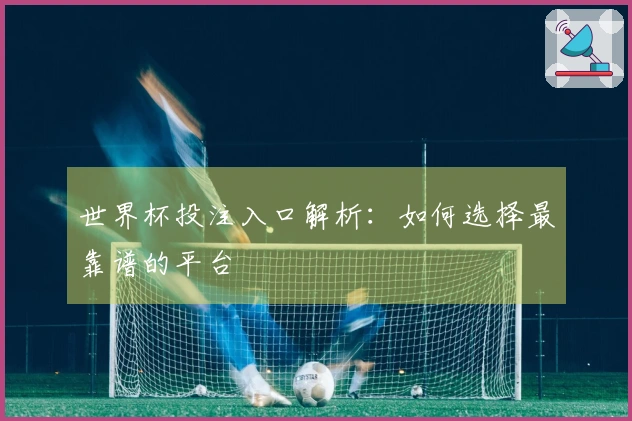 世界杯投注入口解析：如何选择最靠谱的平台